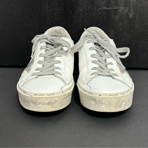 Golden Goose Women’s Hi Star with Star and Metallic Silver Heel (Authentic!) - Picture 4 of 9